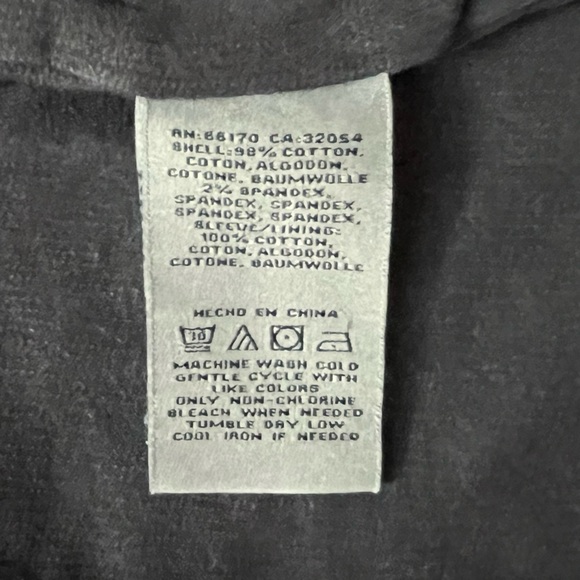 Anthropologie Marrakech Faravel Moto Jacket cotton size small navy blue - Picture 14 of 16